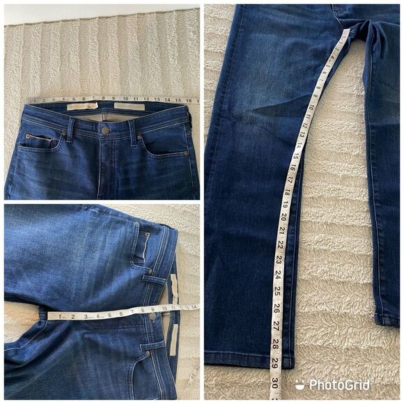 Pilcro Women's Slim Straight Leg Jeans - Dark Blue - 30 - Picture 7 of 8